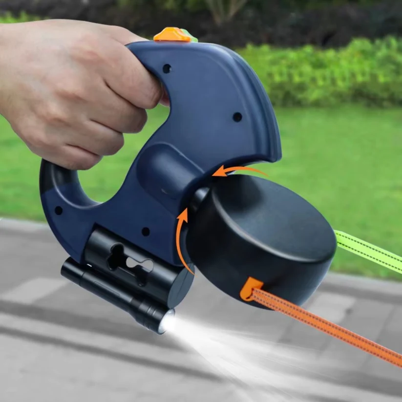 🔥Free Shipping⚡️Retractable Dog Leash For Small Dogs Reflective Dual Pet Leash Lead 360 Swivel No Double Dog Walking Leash With Lights Pet Products