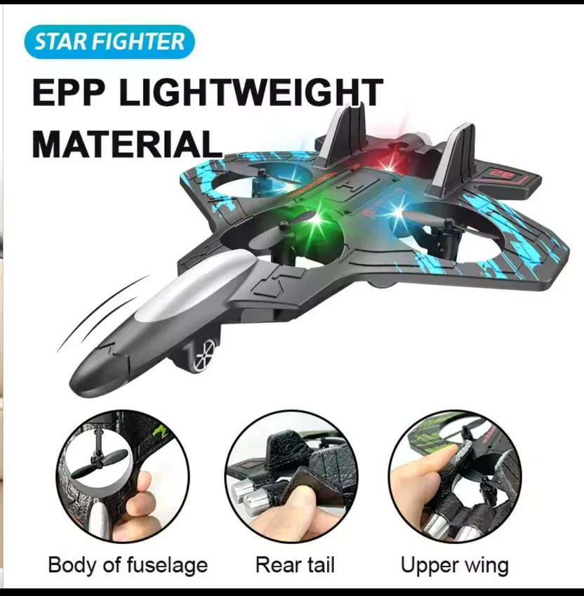 LED Foam Drone for Kids | Remote Control Flying Toy Plane