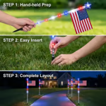 🔥Last Day 50% OFF 🔥MADE IN USA-8-Piece Flag Light Set🔥 – 4th of July Decorations✨
