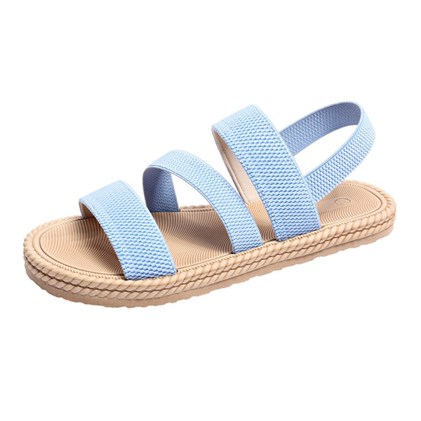Boho Woven-Edge Sandals – Effortless Slip-On with Built-In Arch Support-aakge
