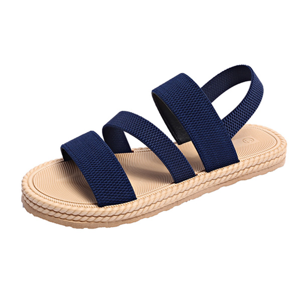 Boho Woven-Edge Sandals – Effortless Slip-On with Built-In Arch Support-aakge