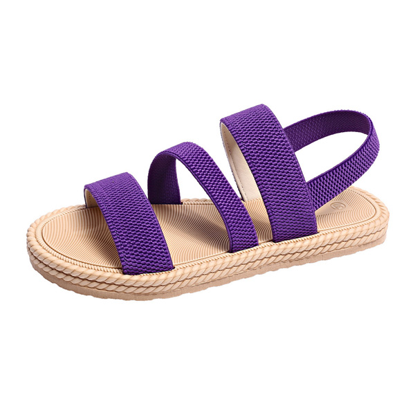 Boho Woven-Edge Sandals – Effortless Slip-On with Built-In Arch Support-aakge