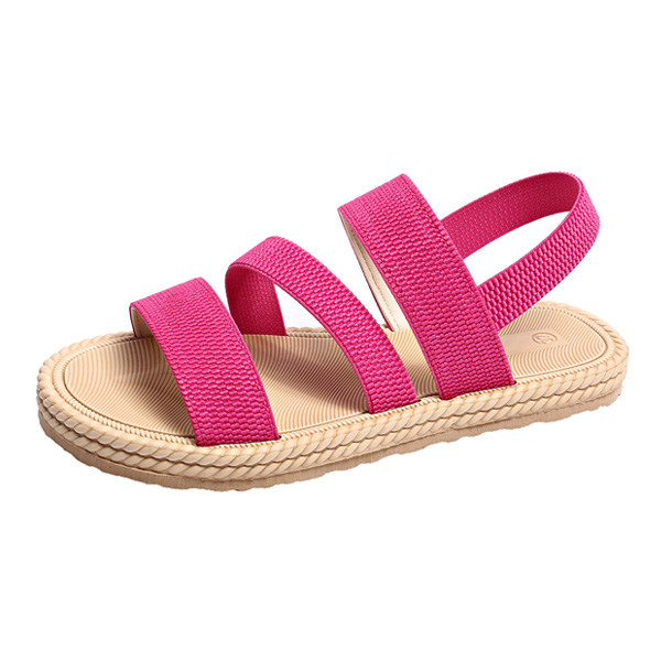 Boho Woven-Edge Sandals – Effortless Slip-On with Built-In Arch Support-aakge
