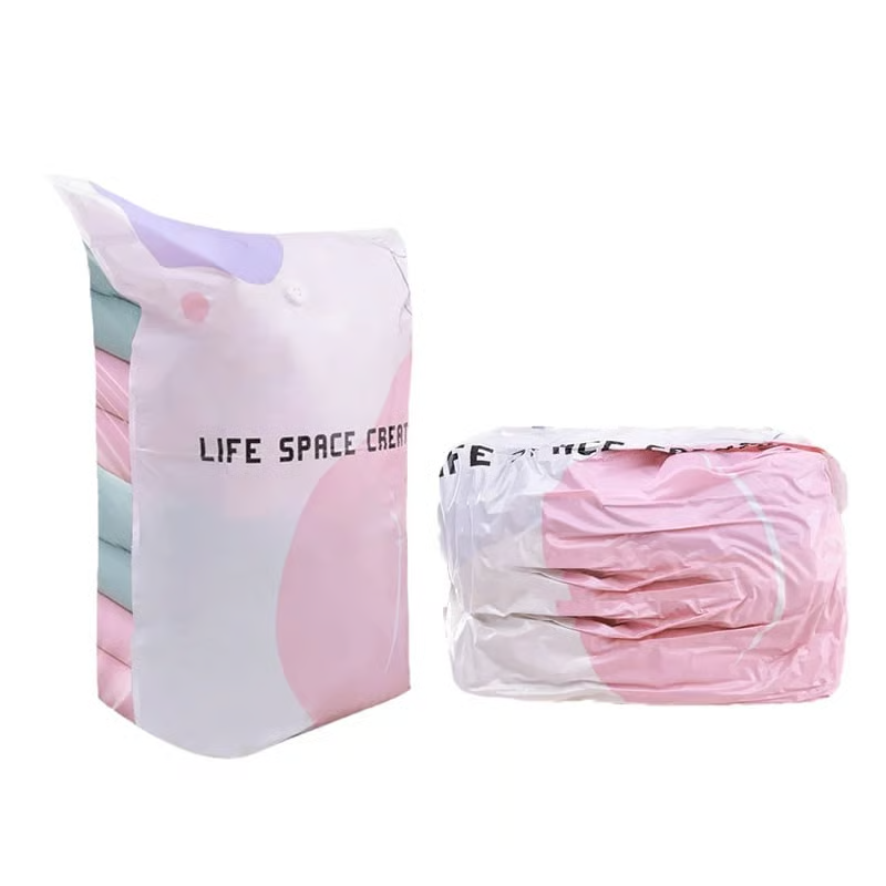Thickened Stereoscopic No-Pump Vacuum Compression Bag