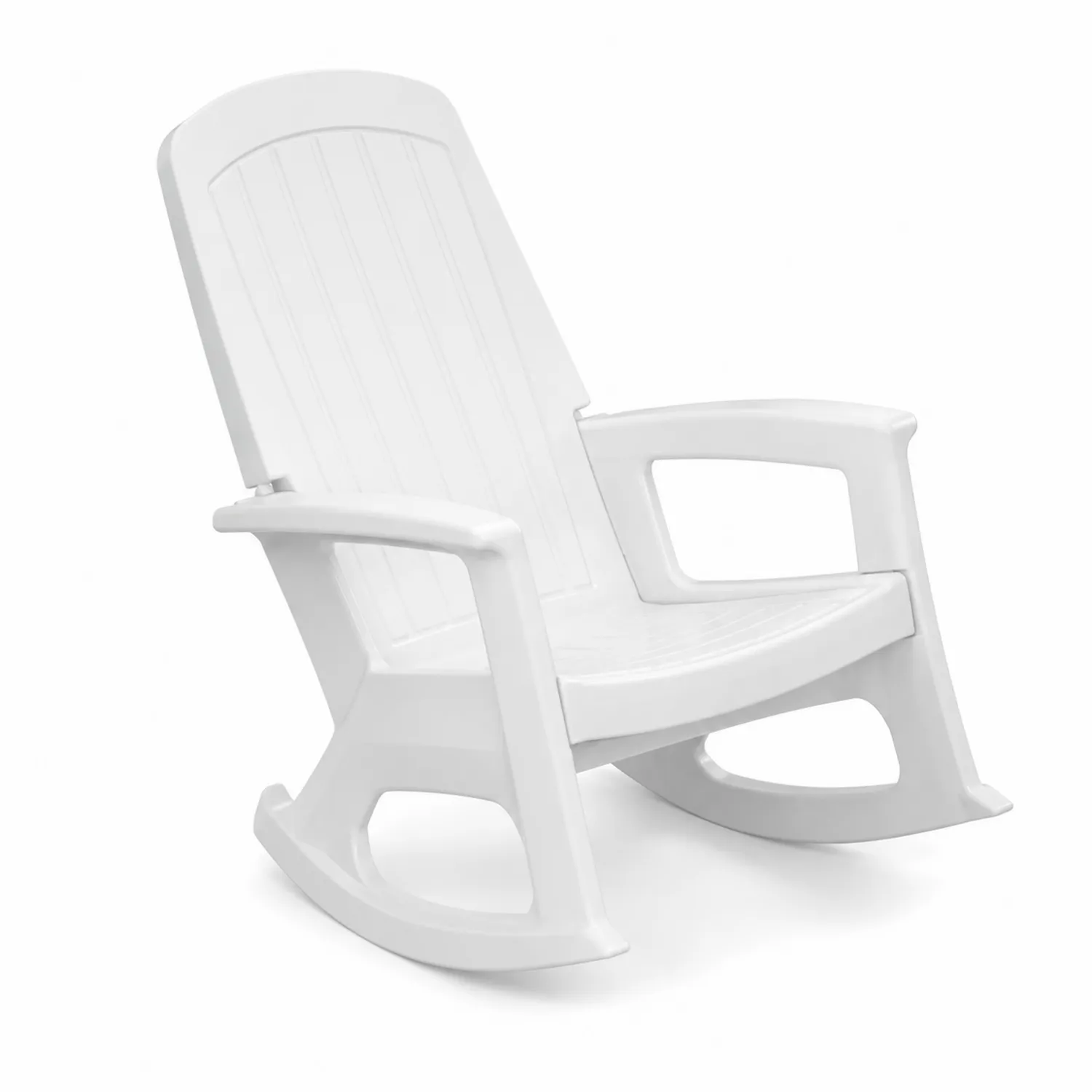 Krzesło bujane biały polipropylen 105x65x90 cm-caviranest