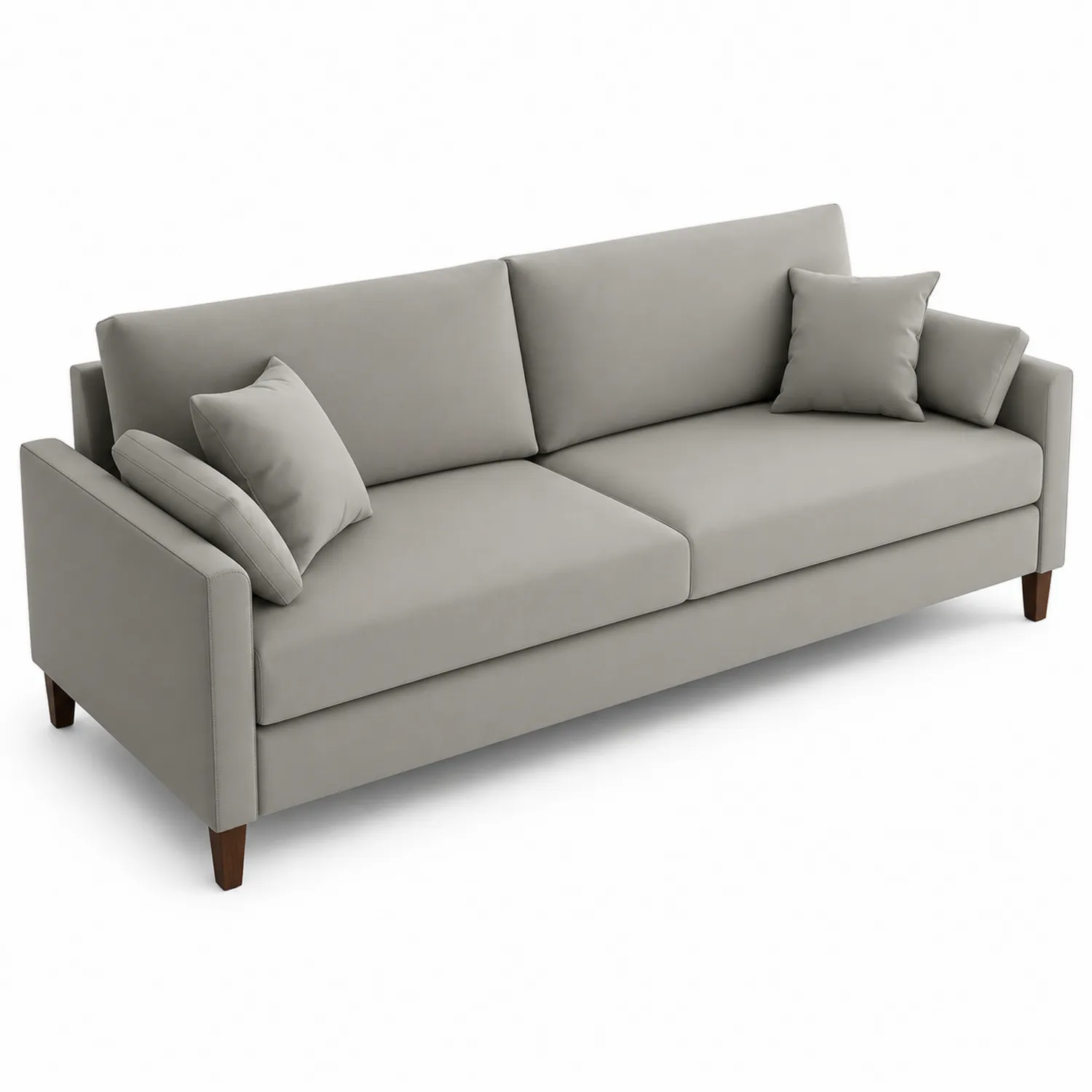 Sofa 3-osobowa z tkaniny, Szary, 210 cm-caviranest