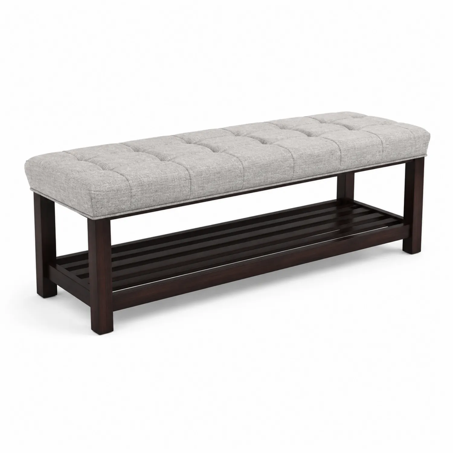 Ławka tapicerowana z półką, 120 cm-caviranest
