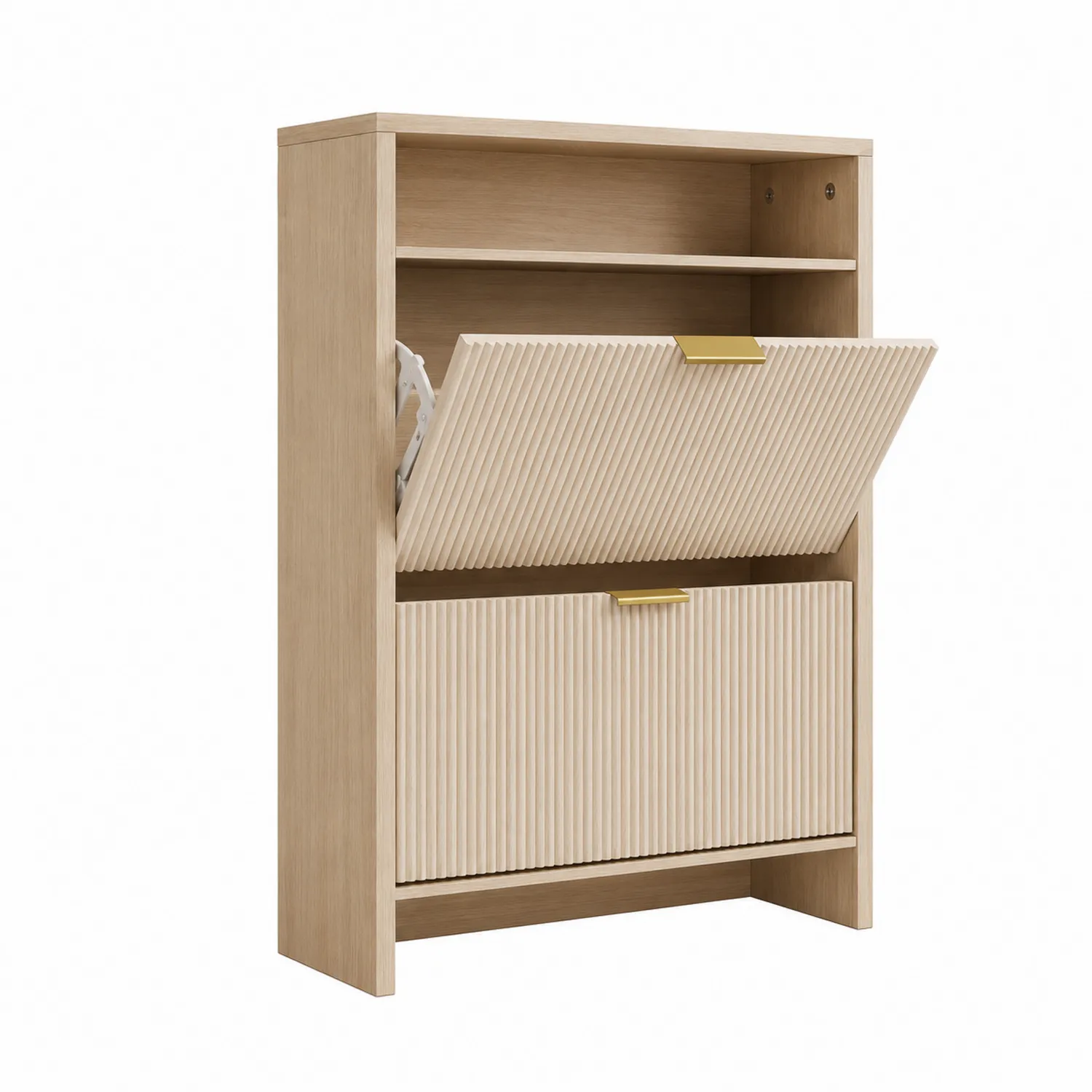 Drewniana szafka na buty z uchylnymi drzwiami 85x120x35 cm-caviranest