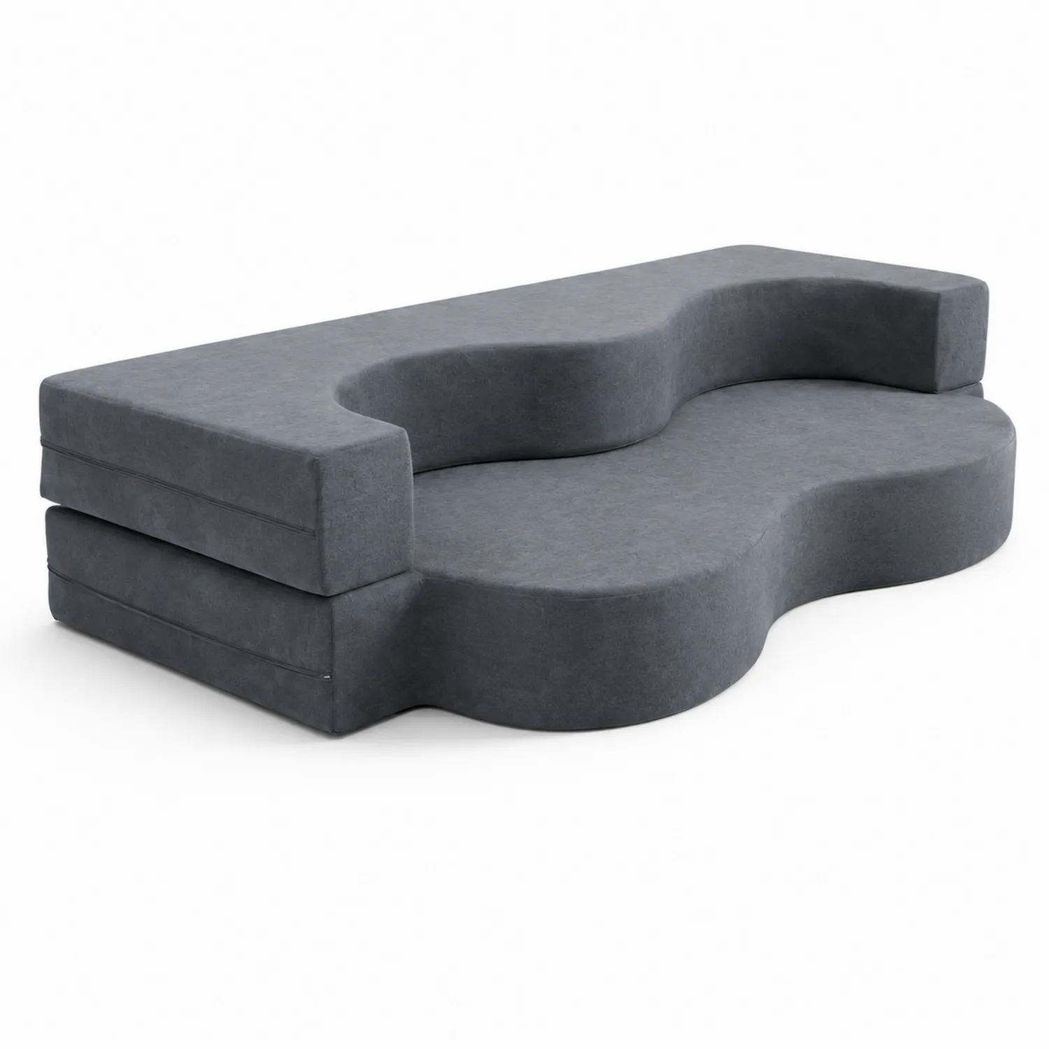 Sofa modułowa z pianki i poliestru w kolorze Szarym-caviranest