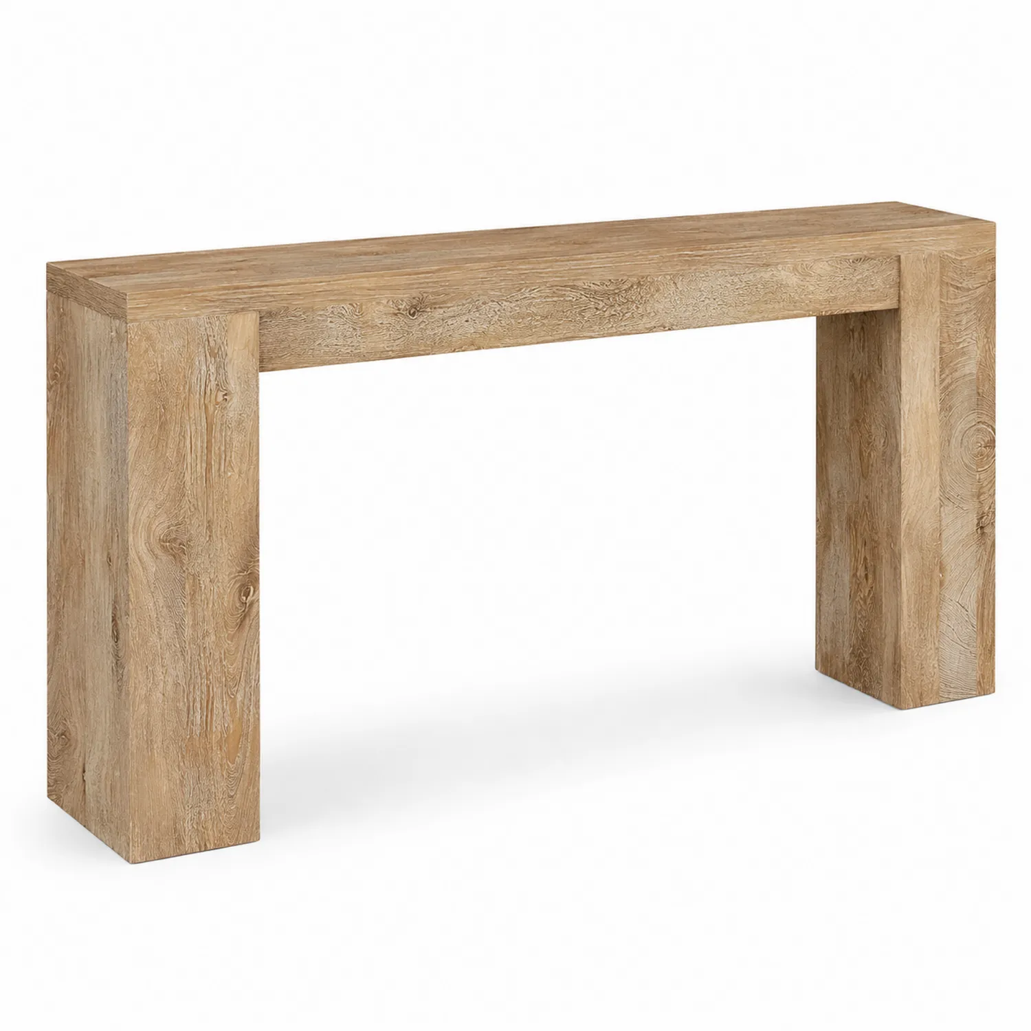 Stół konsolowy prostokątny z drewna dębowego 120 cm-caviranest