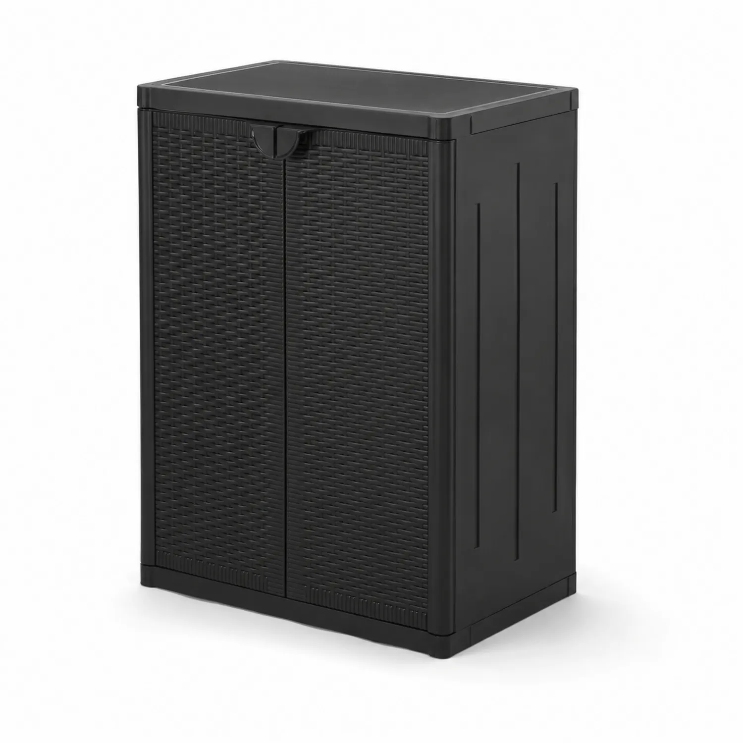 Szafka plastikowa czarna z polipropylenu 80x45x100 cm-caviranest