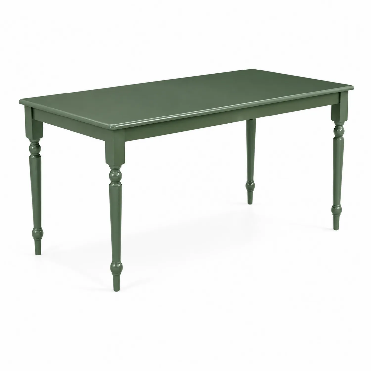 Stół prostokątny drewno sosnowe 150x90 cm Zielony