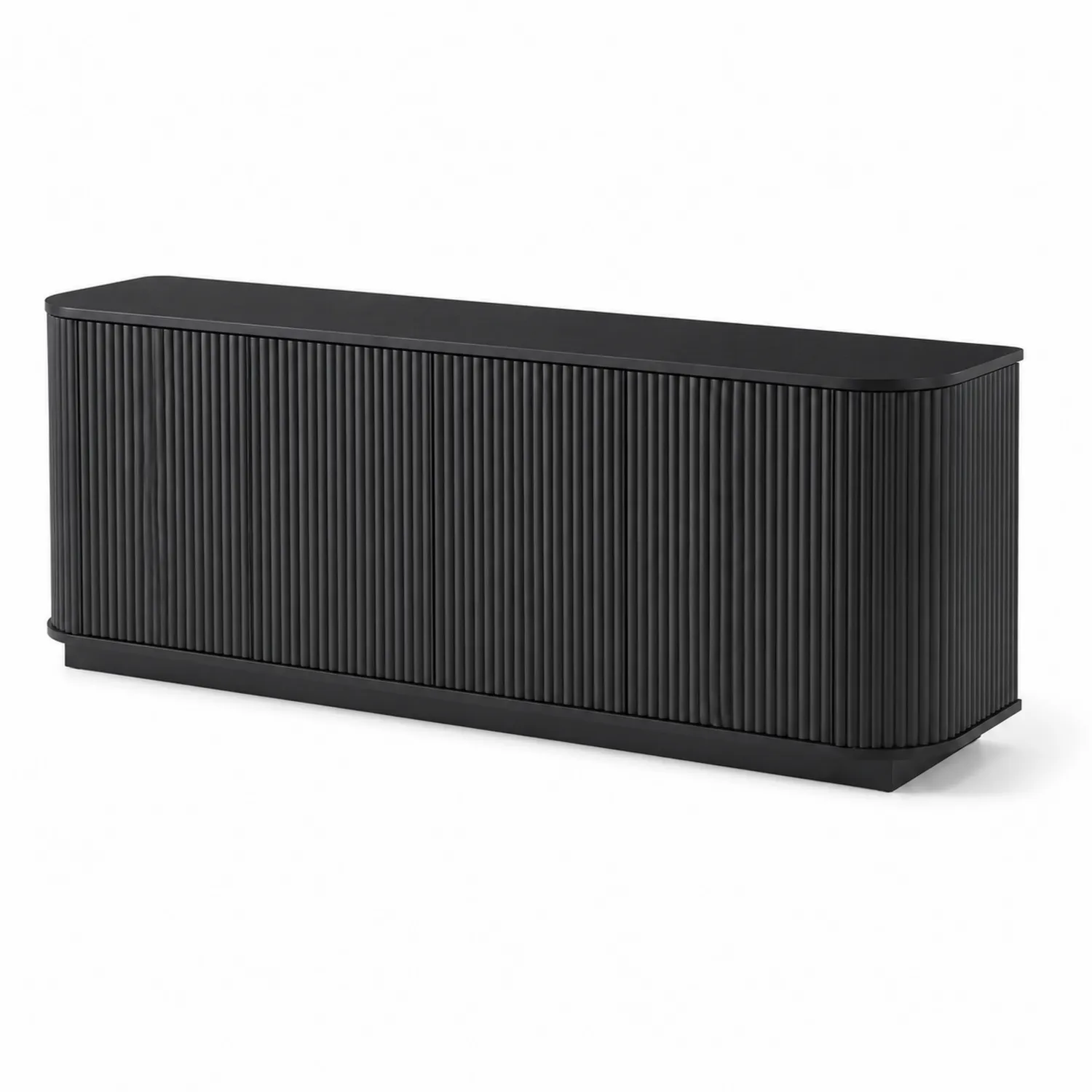 Szafka RTV z MDF 180x40x60 cm Czarna