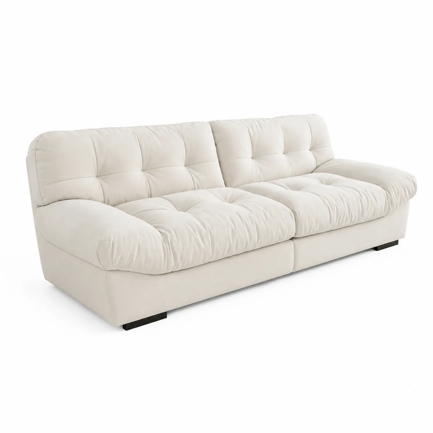 3-osobowa sofa z tkaniny 220cm Beżowa