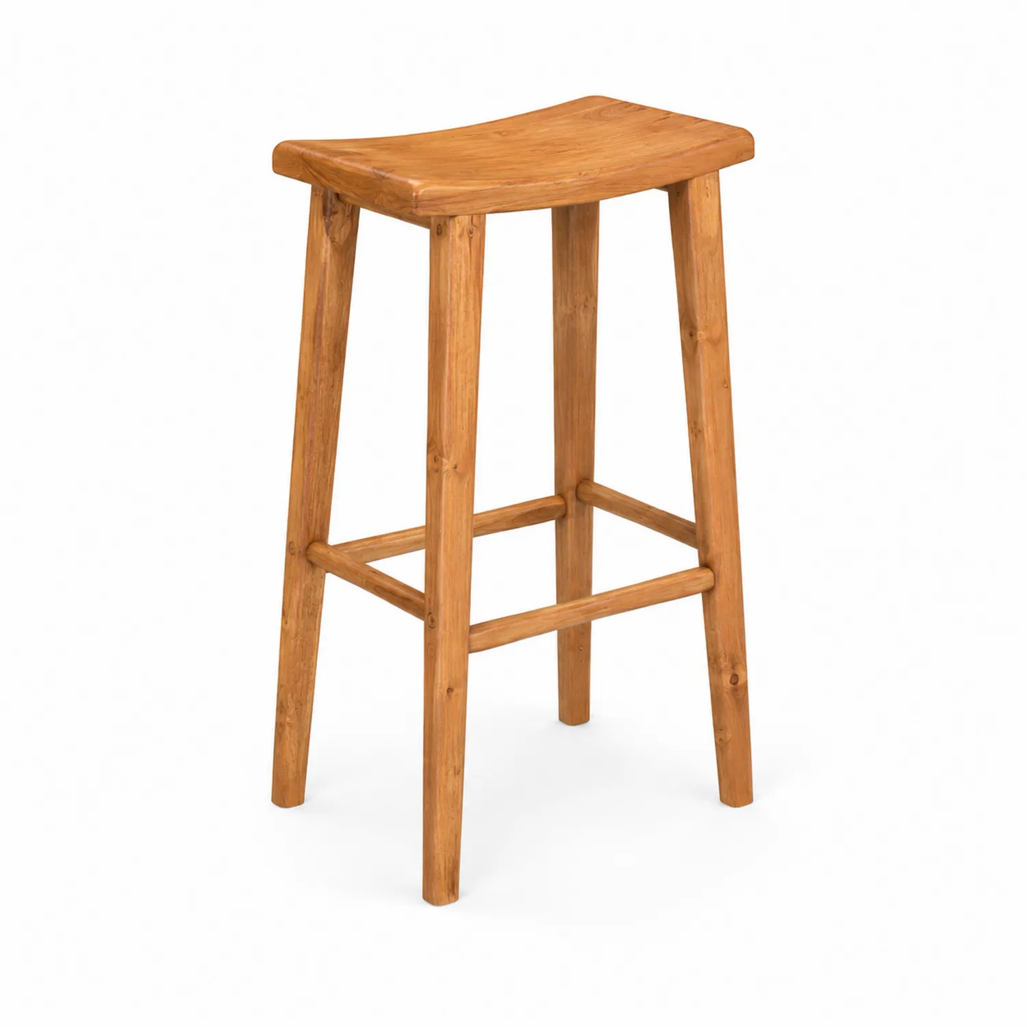 Stołek barowy drewniany sosna 75 cm