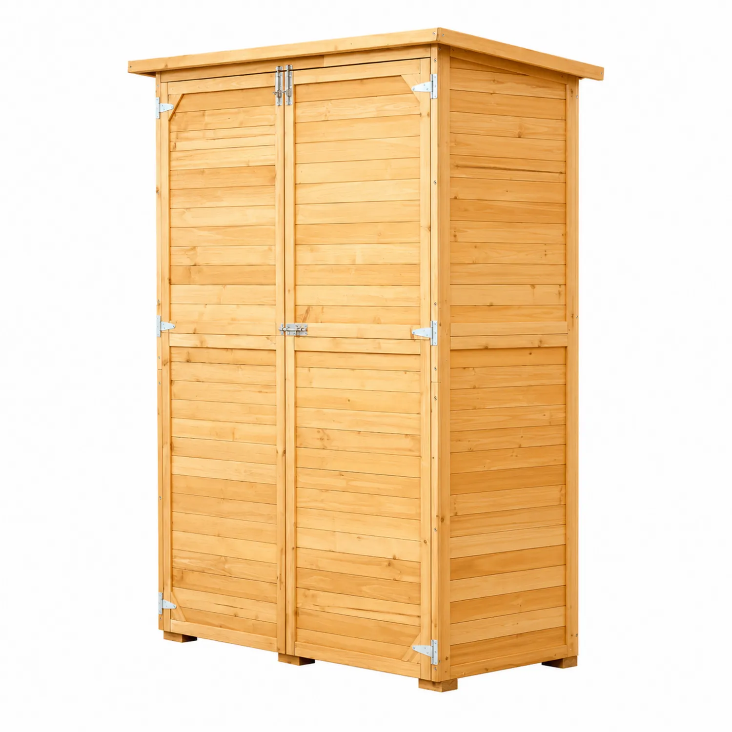 Drewniana szafa ogrodowa z drewna sosnowego 200x80x45 cm