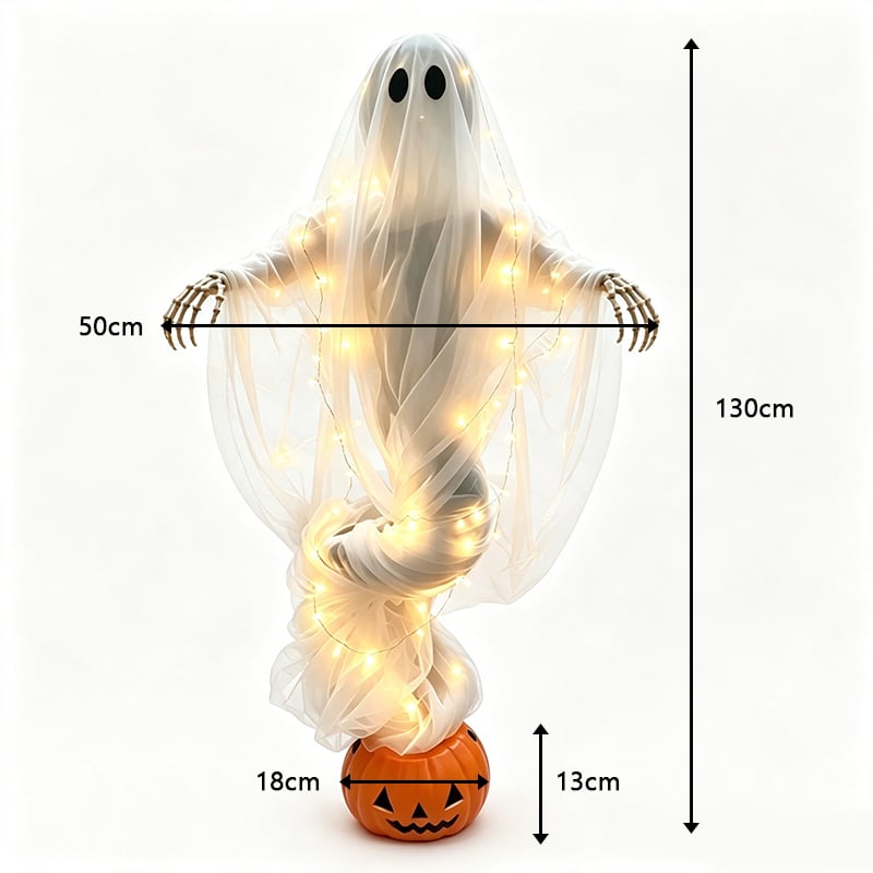 👻Swirling Ghost Pumpkin Yard Lamp🎃
