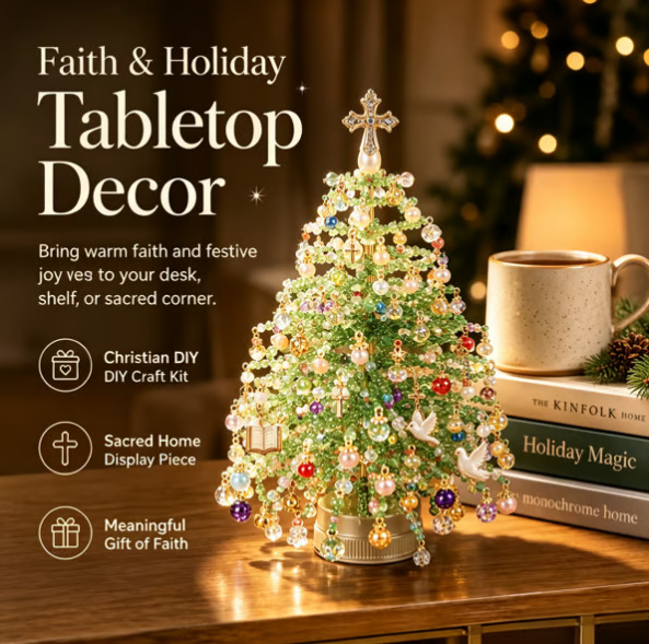 🎄 DIY Handmade Beaded Christmas Tree Kit