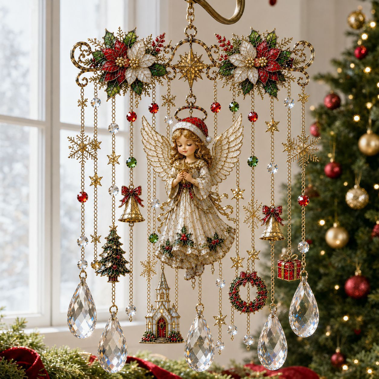 ❄️🎄Handmade Winter Christmas Diamond Hanging Ornaments