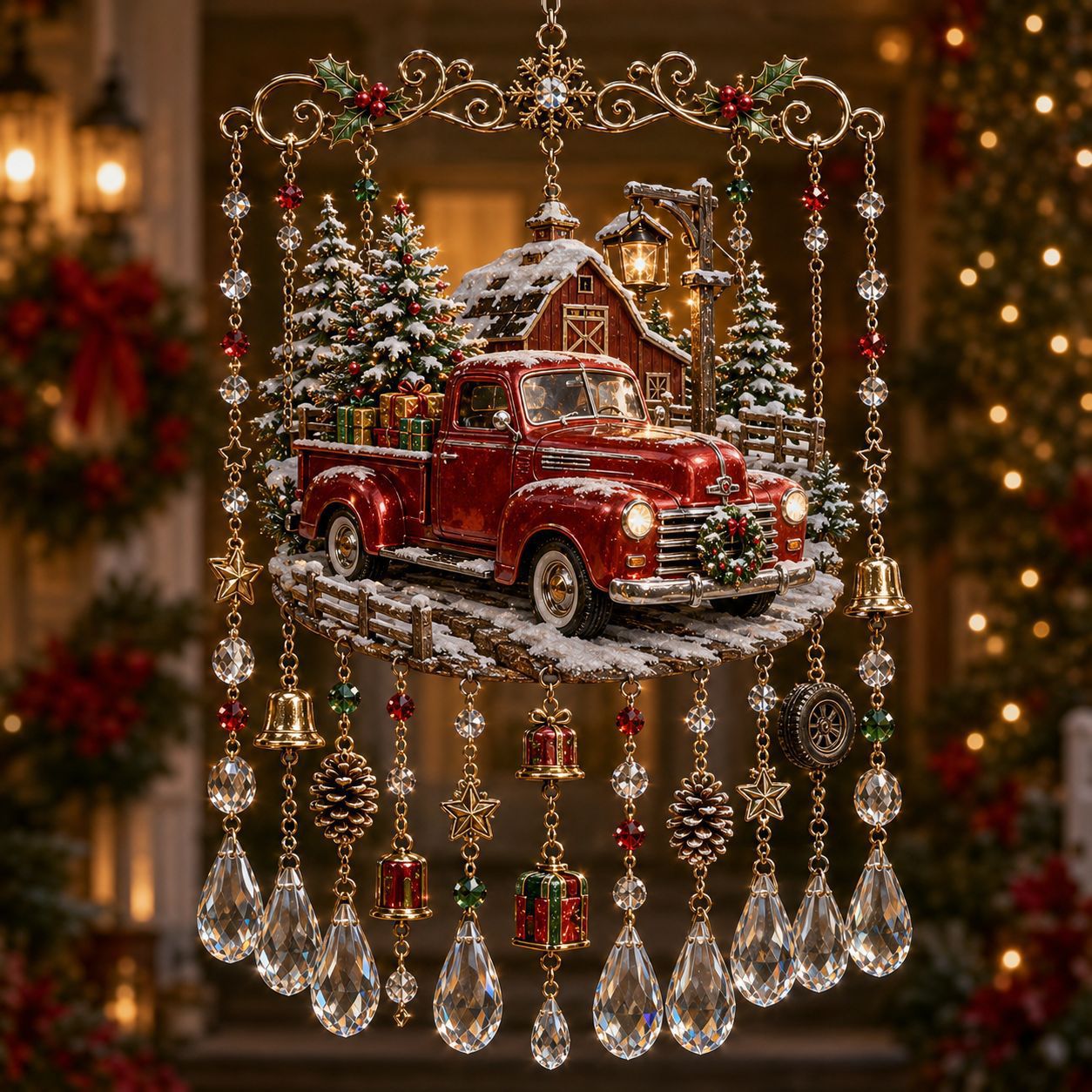 ❄️🎄Handmade Winter Christmas Diamond Hanging Ornaments
