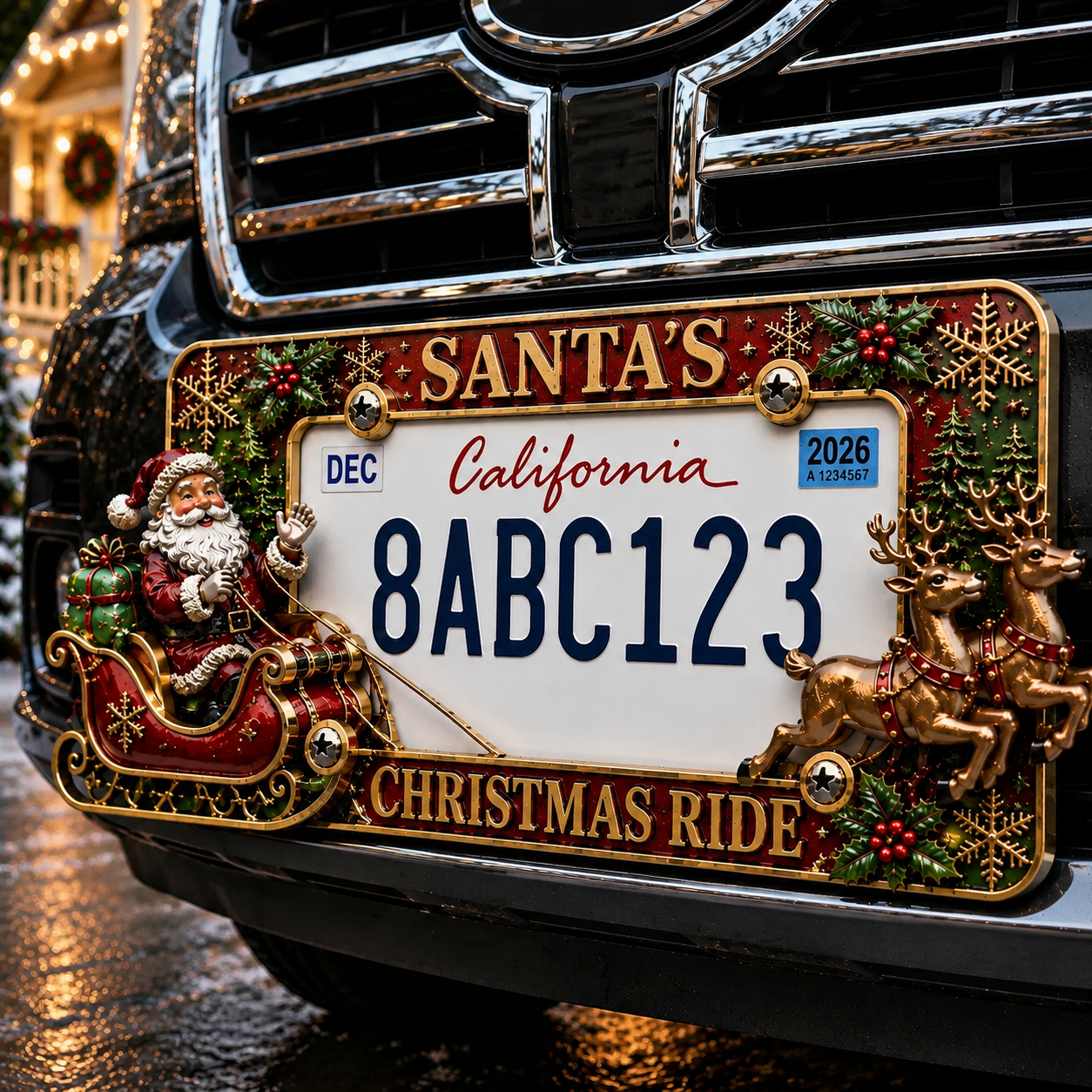 🎅Christmas License Plate Frame Collection