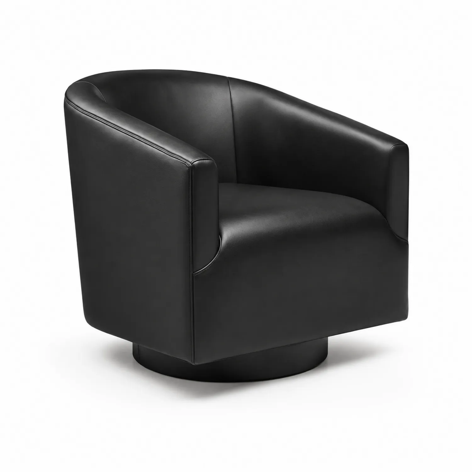 Fotel z ekoskóry obrotowy Czarny 75x70x85 cm-Velessanest