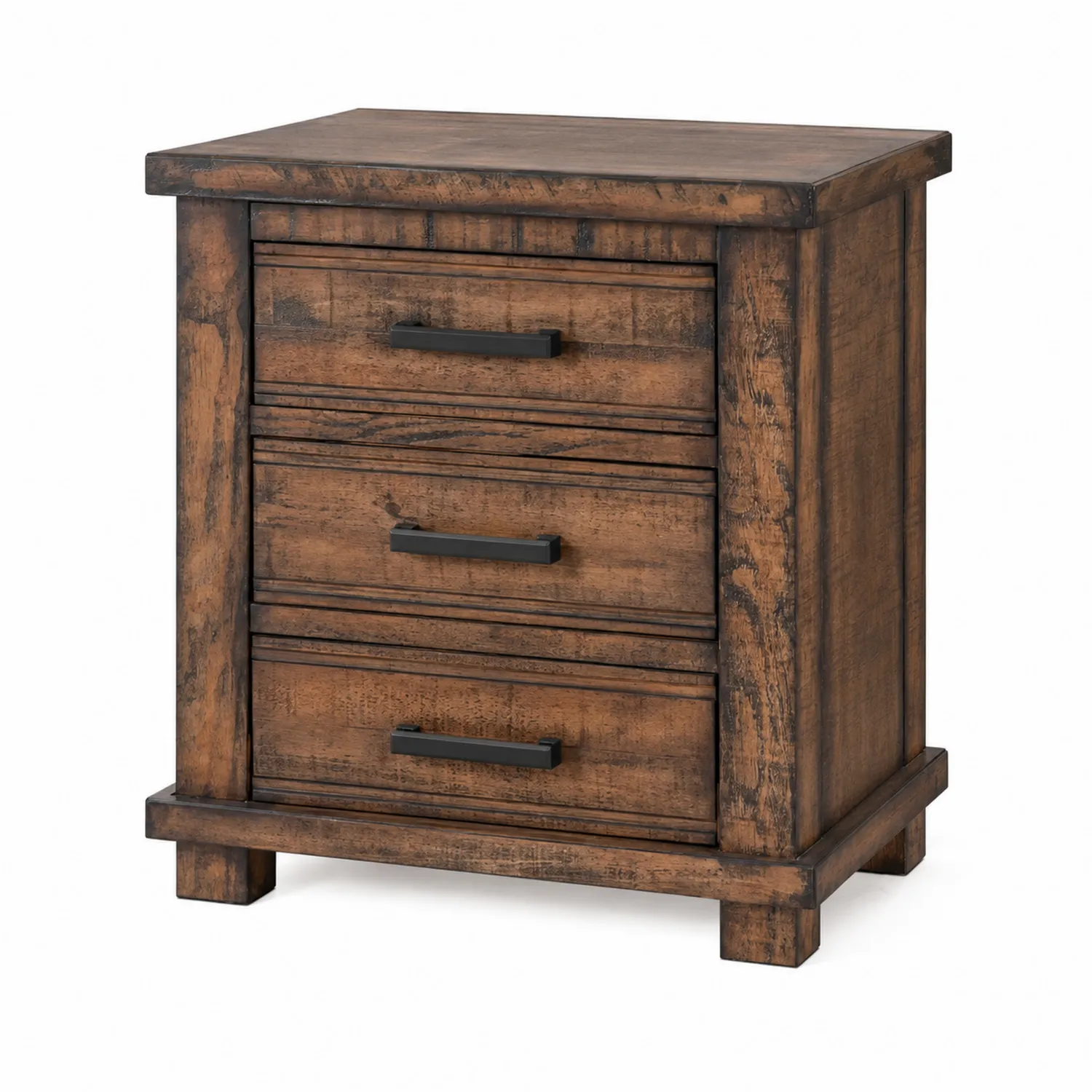 Komoda z trzema szufladami z drewna sosnowego 55x40x60 cm-Velessanest
