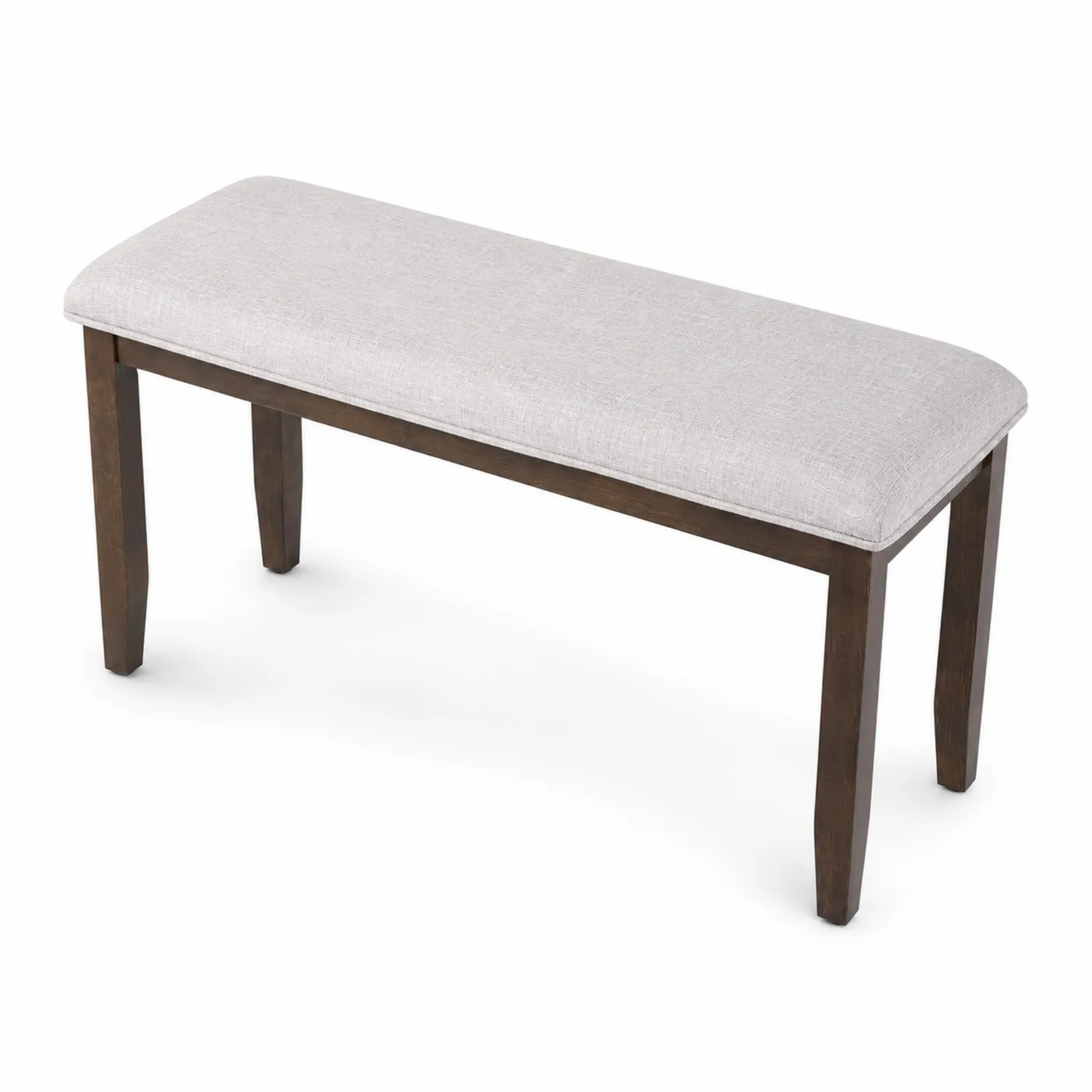 Ławka drewniana z tkaninowym siedziskiem 100cm x 35cm x 45cm-Velessanest