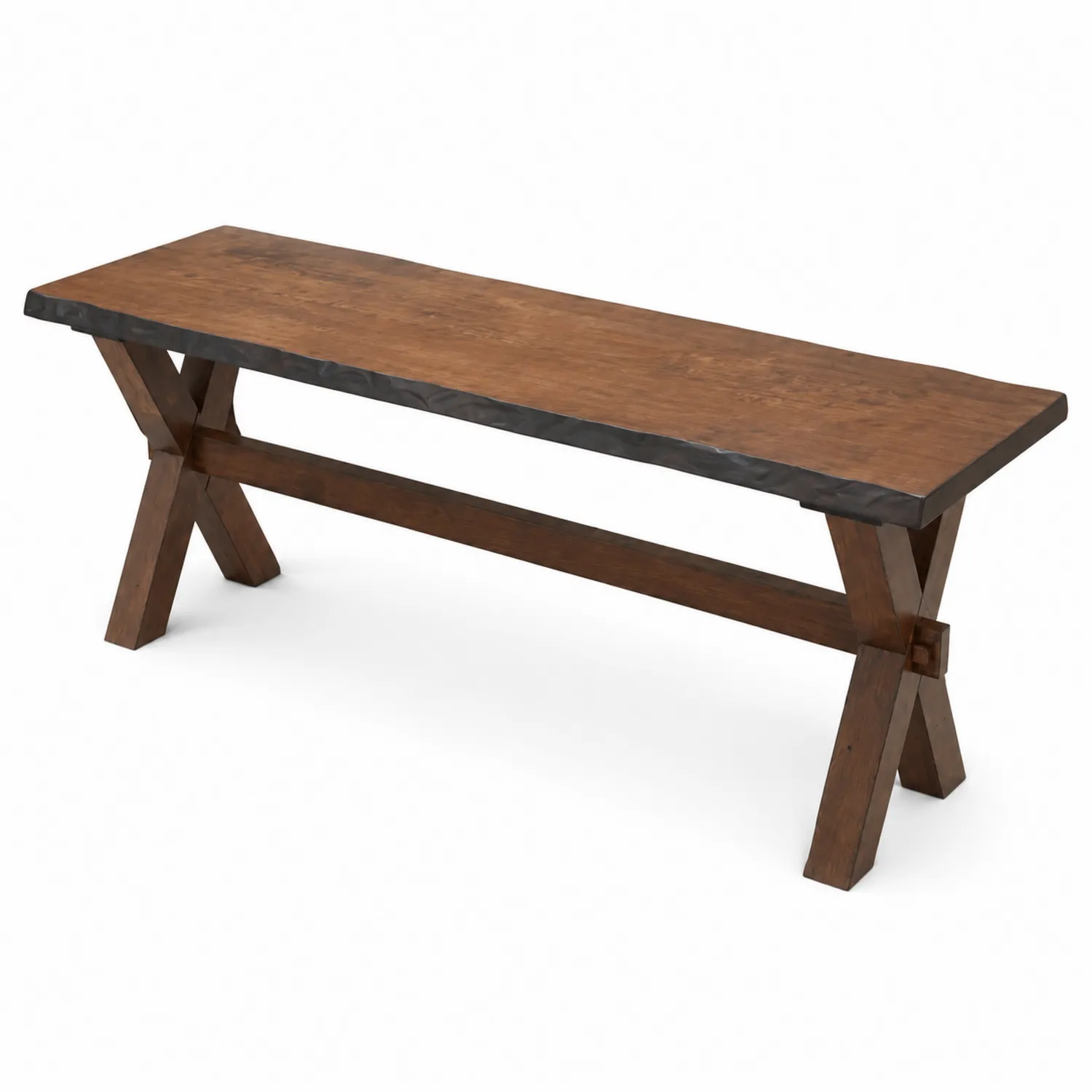 Ławka drewniana z drewna akacjowego 120x35x45 cm-Velessanest