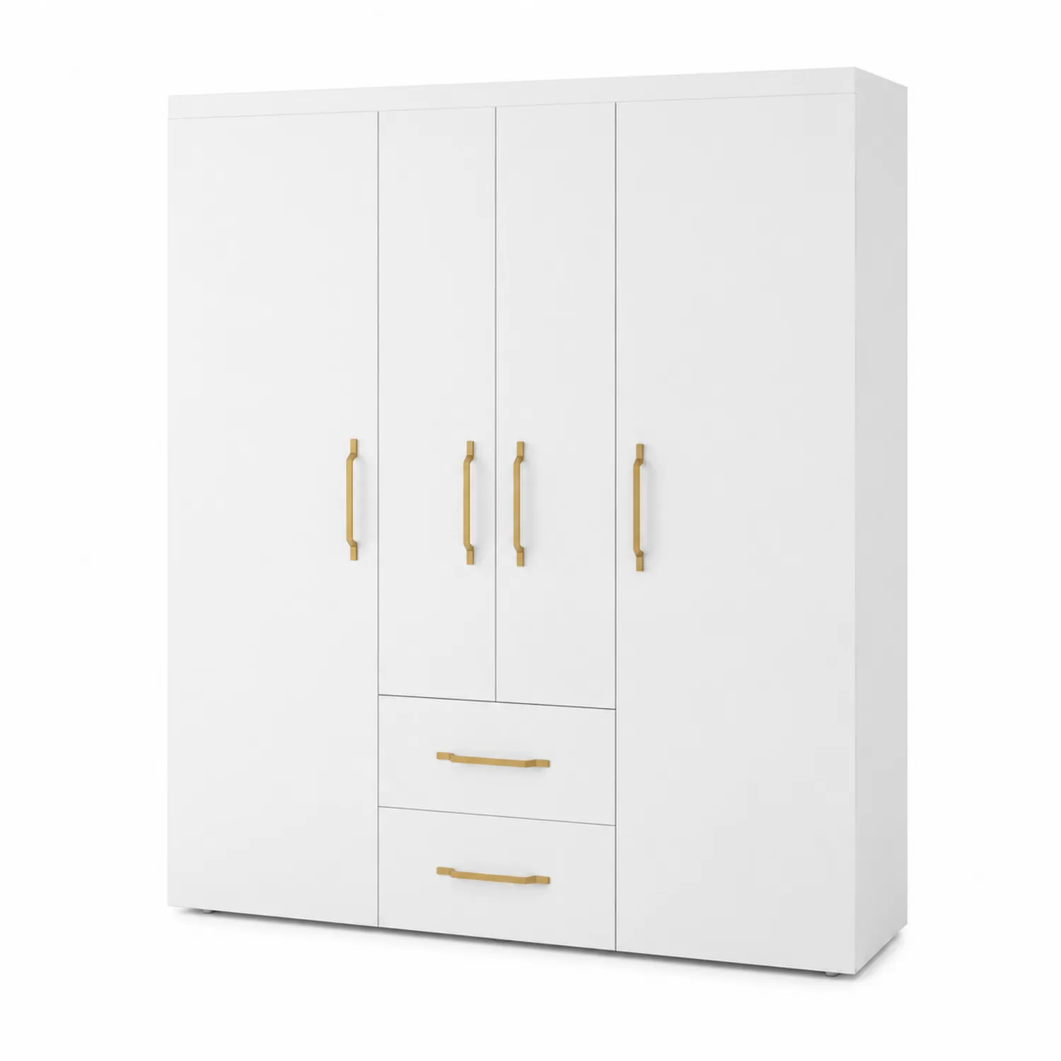 Szafa z płyty wiórowej z czterema drzwiami i dwoma szufladami-Velessanest