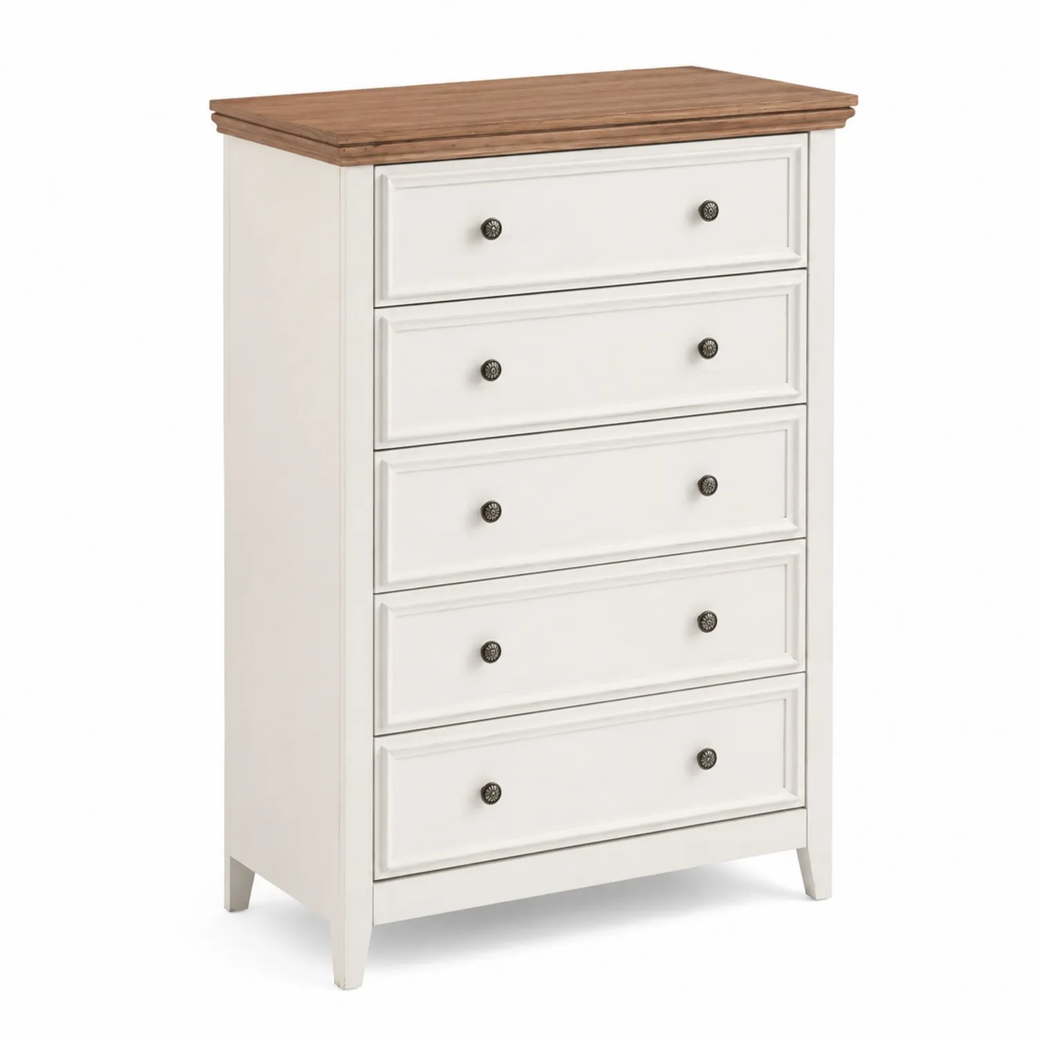 Komoda z 5 szufladami MDF i drewno topoli 120x80x40 cm-Velessanest