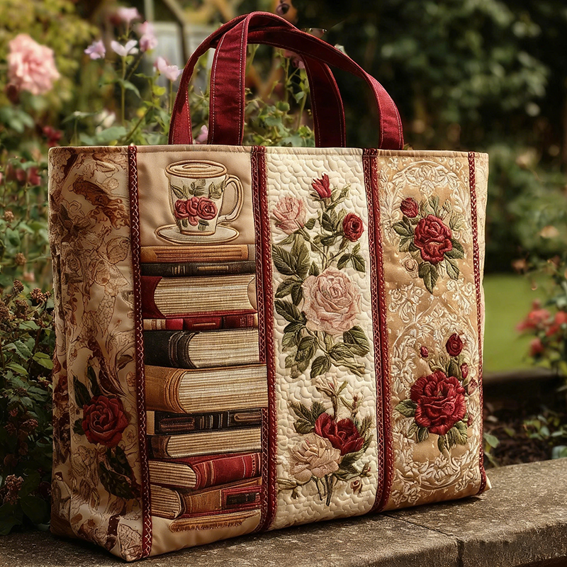 🔥 Gesteppte Handtasche mit Blumenmuster