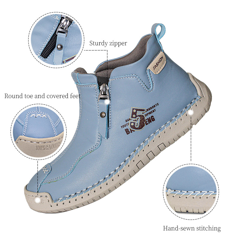 Letzter Tag: 70 % Rabatt 🔥 Orthopädische Unisex-Freizeitstiefel aus Leder – große Größen, weiter Zehenbereich, Fußgewölbestütze, wasserdicht, druckentlastend – für Alltag & Reisen
