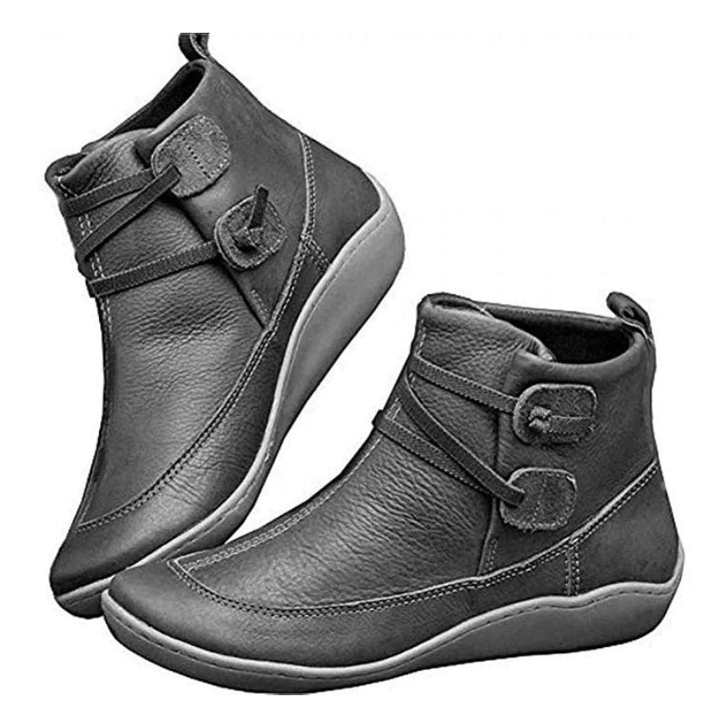🔥Letzter Tag: 70 % Rabatt -Damen Winter-Stiefeletten – wasserabweisend, Lederoptik & komfortables Fußbett-Mehr kaufen & mehr sparen