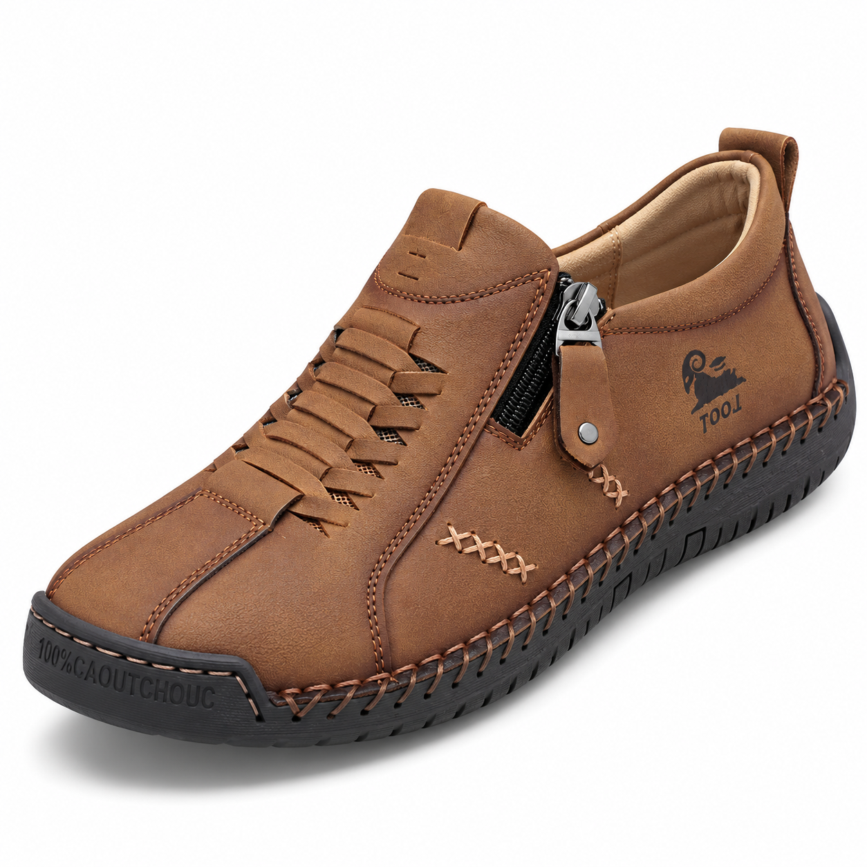 Letzter Tag: 70 % Rabatt 🔥 Orthopädische Freizeitstiefel aus Leder für Damen – weiter Zehenbereich, Fußgewölbestütze, wasserdicht, druckentlastend – für Alltag & Reisen