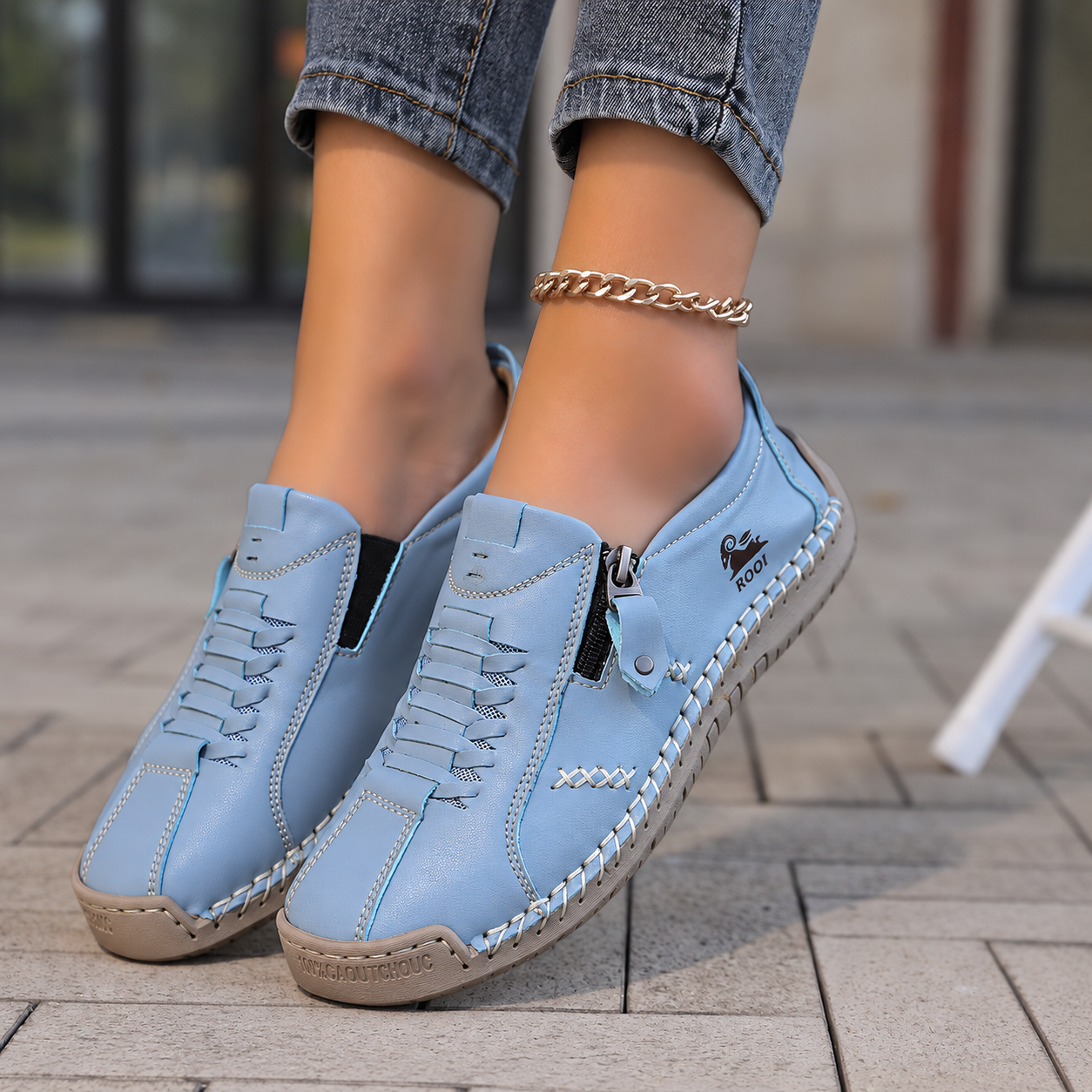 Letzter Tag: 70 % Rabatt 🔥 Orthopädische Freizeitstiefel aus Leder für Damen – weiter Zehenbereich, Fußgewölbestütze, wasserdicht, druckentlastend – für Alltag & Reisen