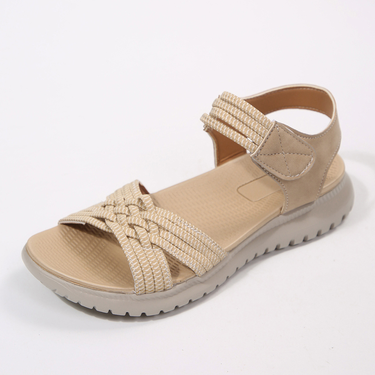 Sequin Knit Wedge Sandals – Stretch Into Summer