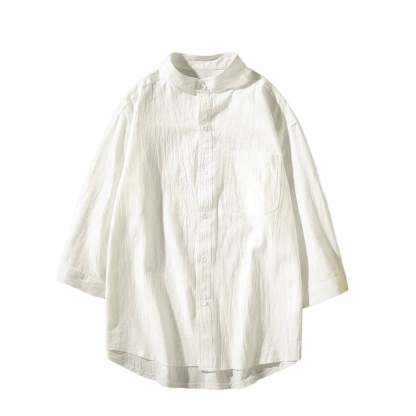 Men's short sleeve linen shirt