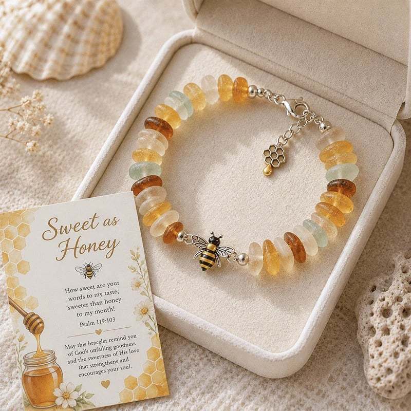Sea Glass Blessing Bracelet