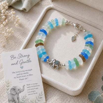 Sea Glass Blessing Bracelet