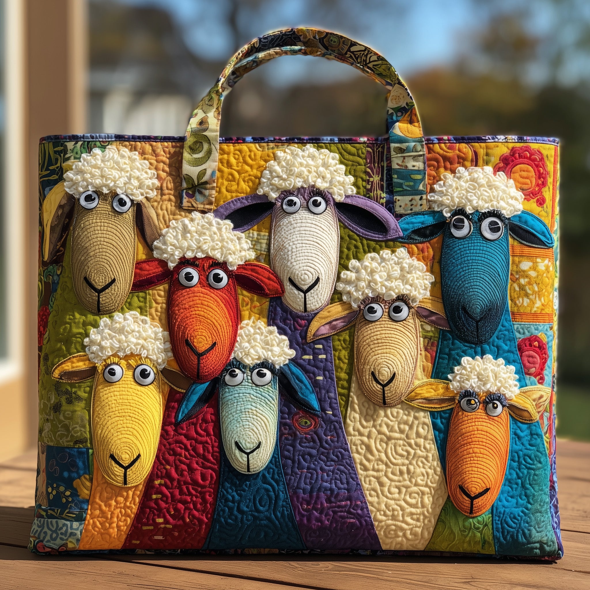 Sheep Heaven Quilted Tote Bag GFTOHD8294