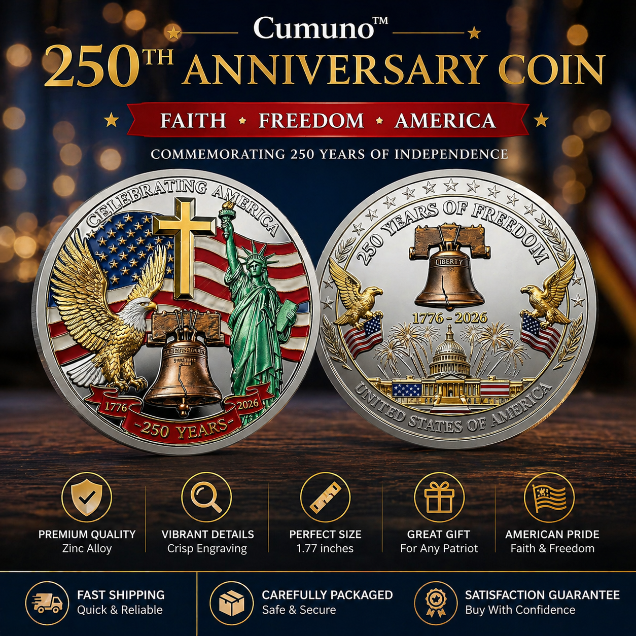250 Years of Freedom Commemorative Coin