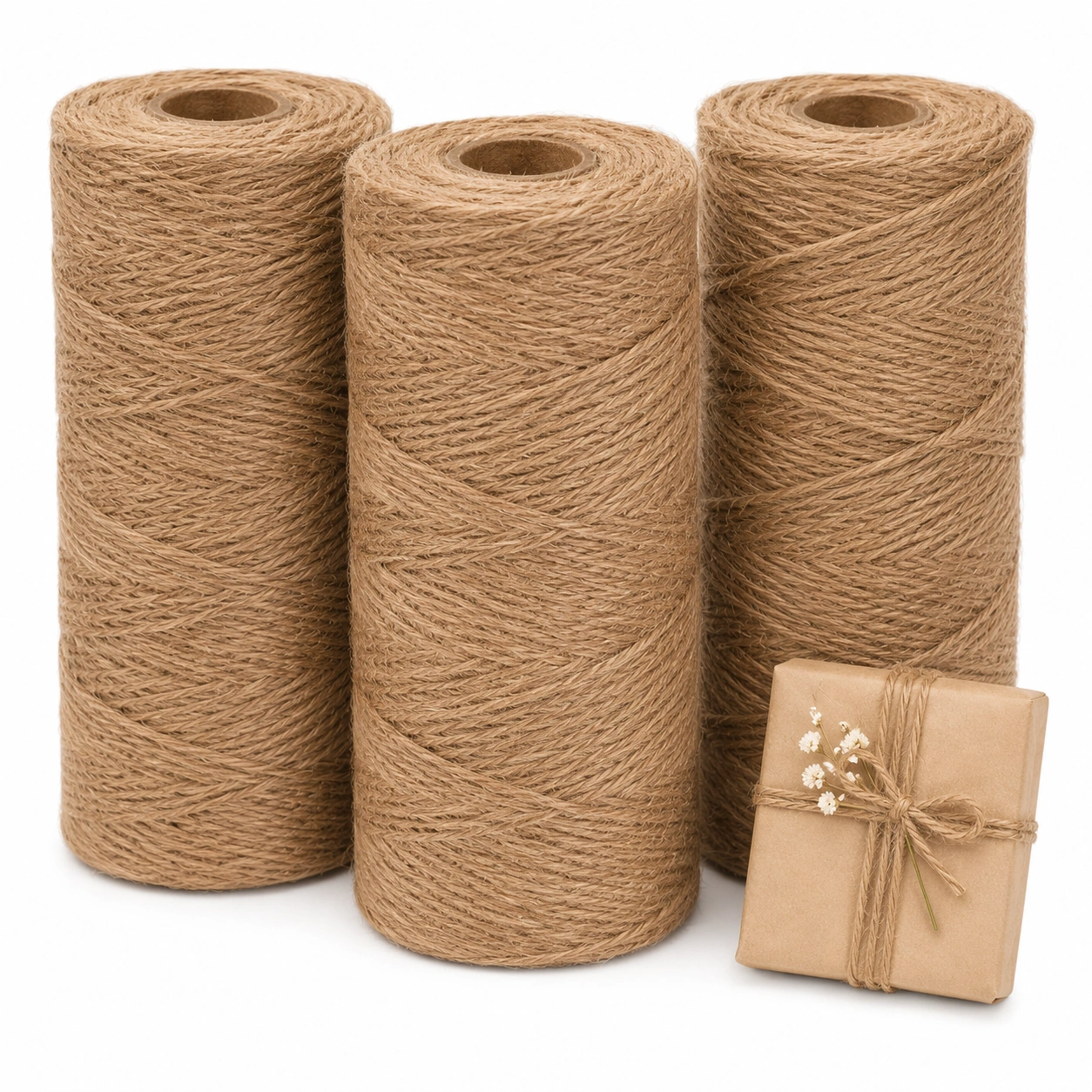 Jute Geschenkband Natur Set-skandelo