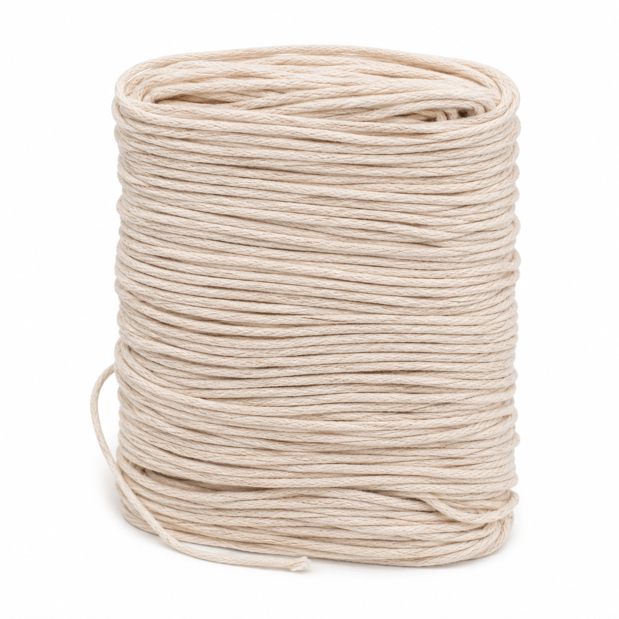 Baumwollgarn Kordelrolle Naturbeige-skovaraliving