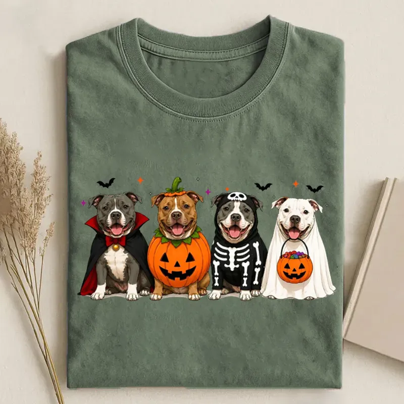 Halloween Pitbull T-shirt