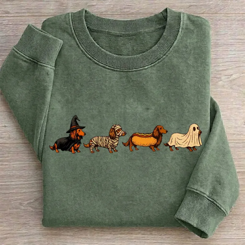 Halloween Dachshund Costumes Sweatshirt
