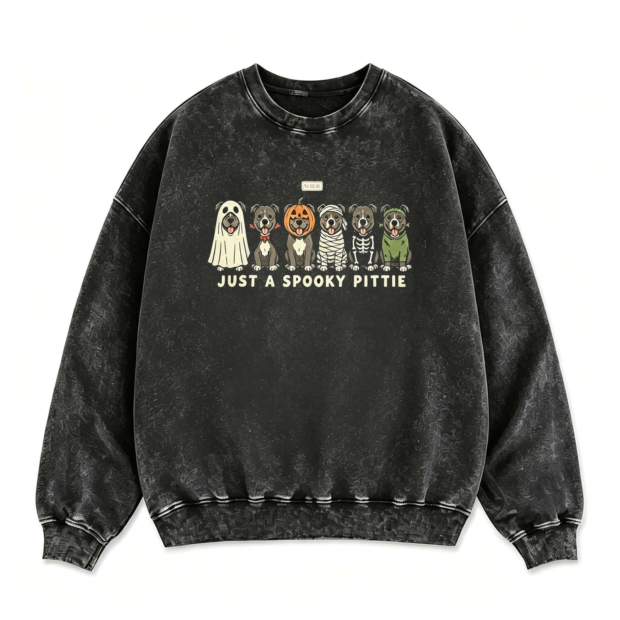 Just A Spooky Pittie Halloween Sweatshirt