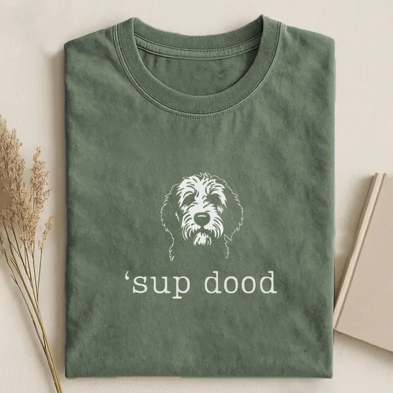 Funny Doodle Dog Dad T-shirt