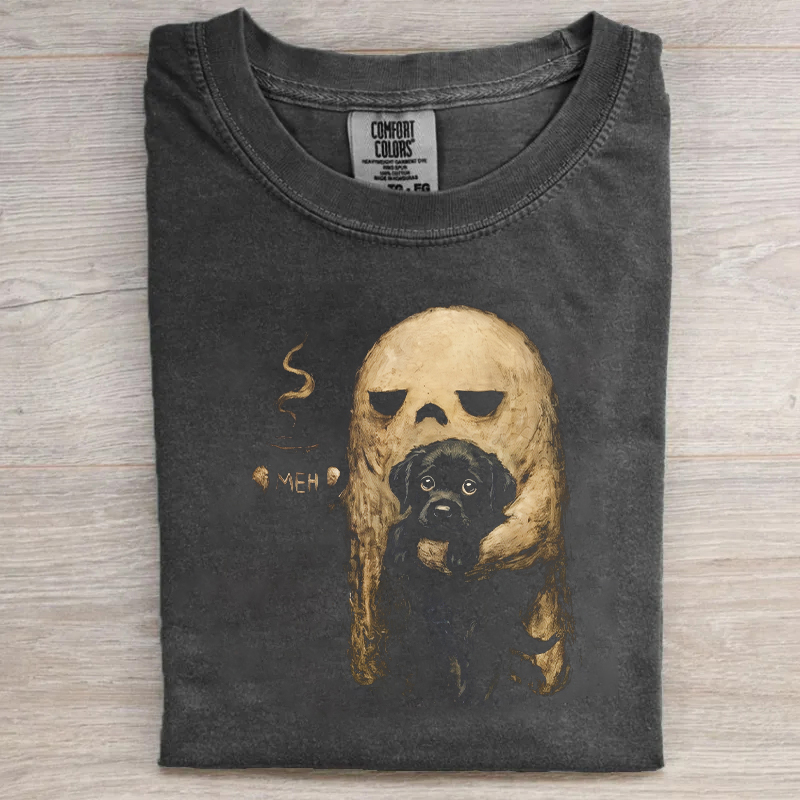 Tired Ghost Black Puppy T-shirt