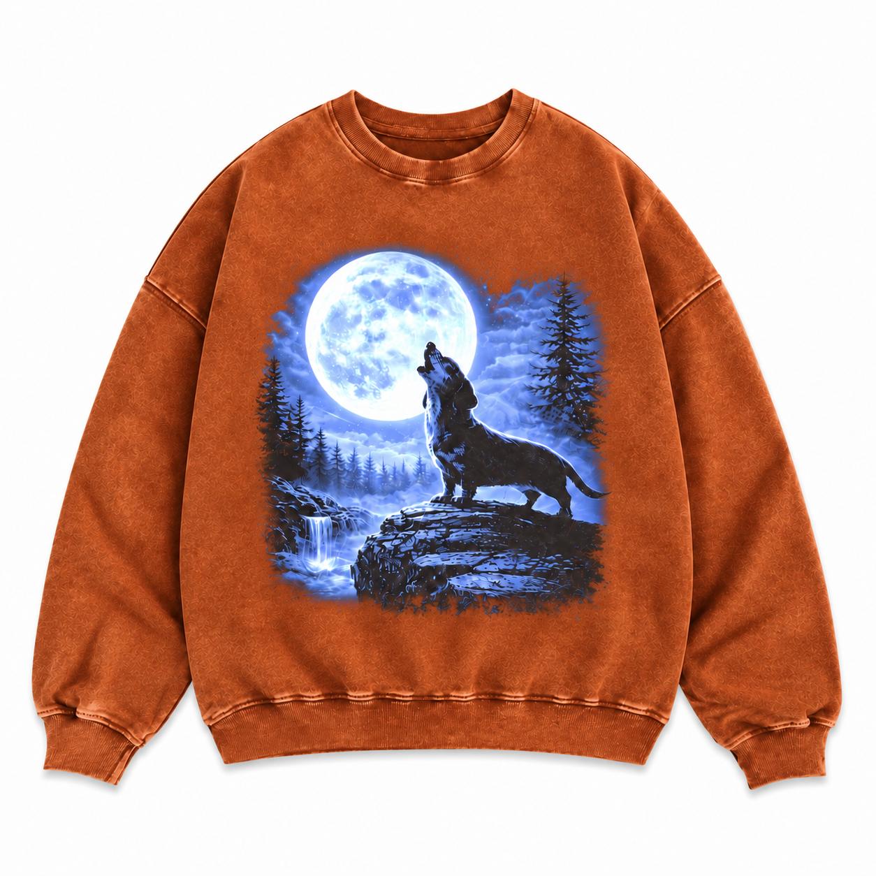 Dachshund Howling Moon Sweatshirt